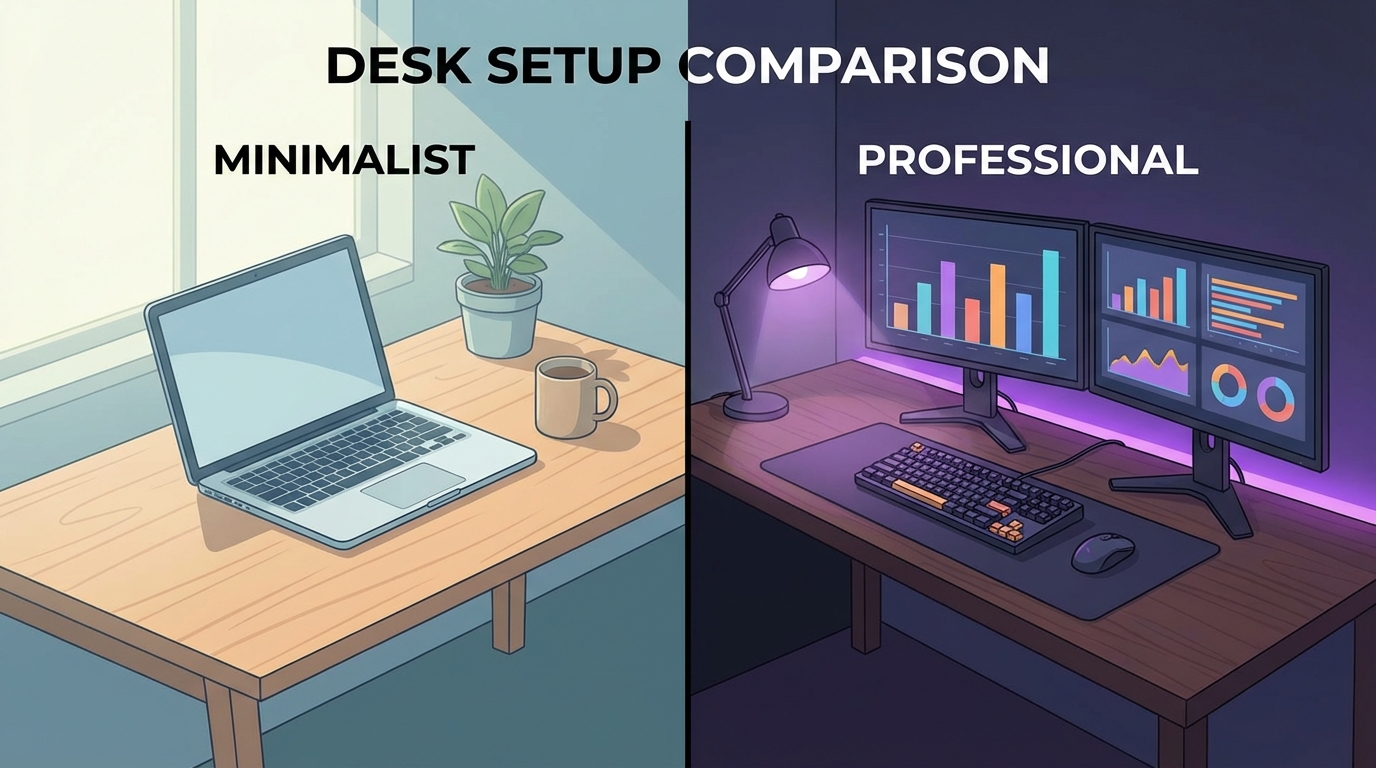 Side-by-side comparison of free vs premium workspace setups for AI content creation